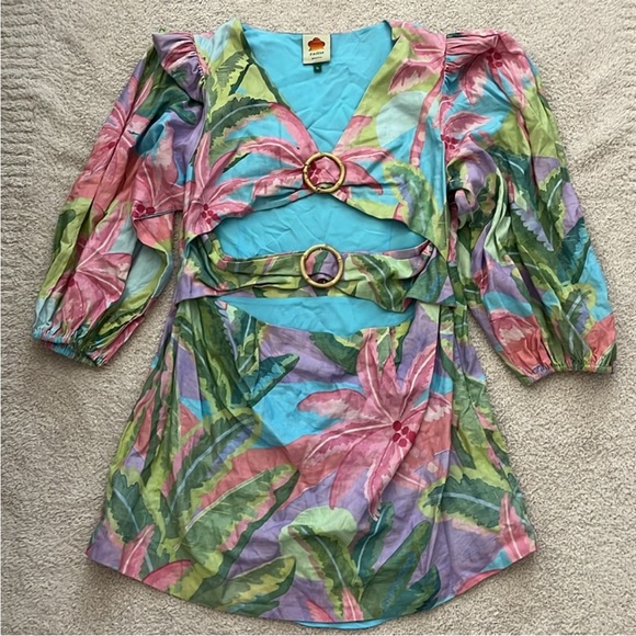 NEW Farm Rio Beach Vibe Mini Cutout Tropical
Dress Size Small - Picture 4 of 9